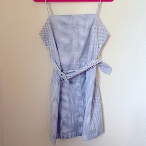 UO Gingham Dress w/ removable belt